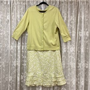 ANN TAYLOR LOFT Skirt and VAN HEUSEN Cardigan